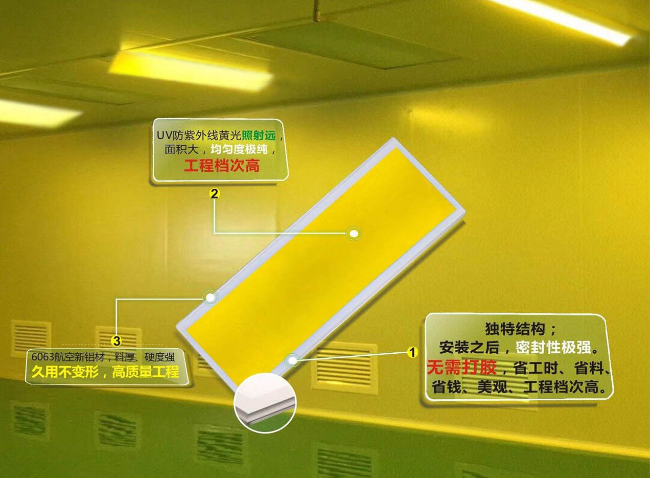 黃光平板燈：為車(chē)間生產(chǎn)提供安全、高效的照明方案